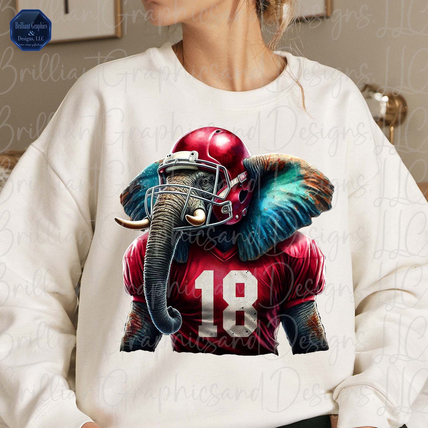 Alabama Elephant PNG. Sublimation File. DTF. Sublimation. Crimson Tide. Alabama Fan. Digital Download