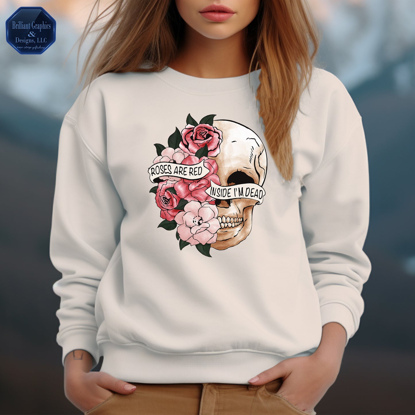 Roses are Red Skeleton Sweatshirt