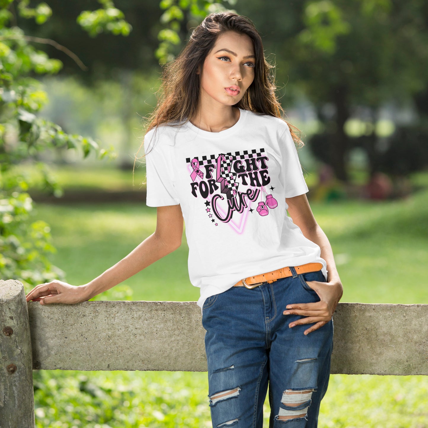 Fight For The Cure, Retro, Breast Cancer Awareness T-shirt
