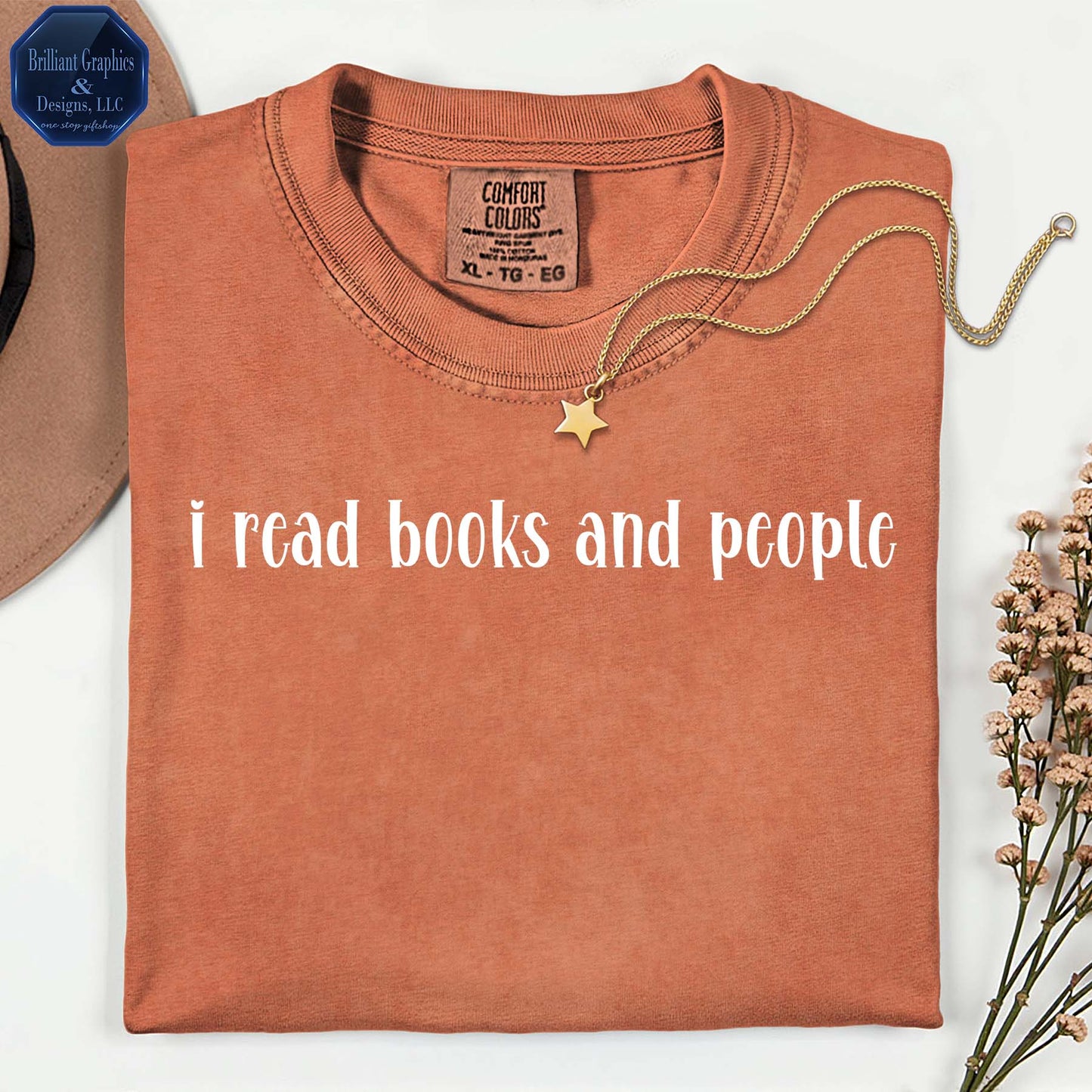Minimalist T-Shirt "i read books and people| Book Lover Tee | Funny Sarcasm