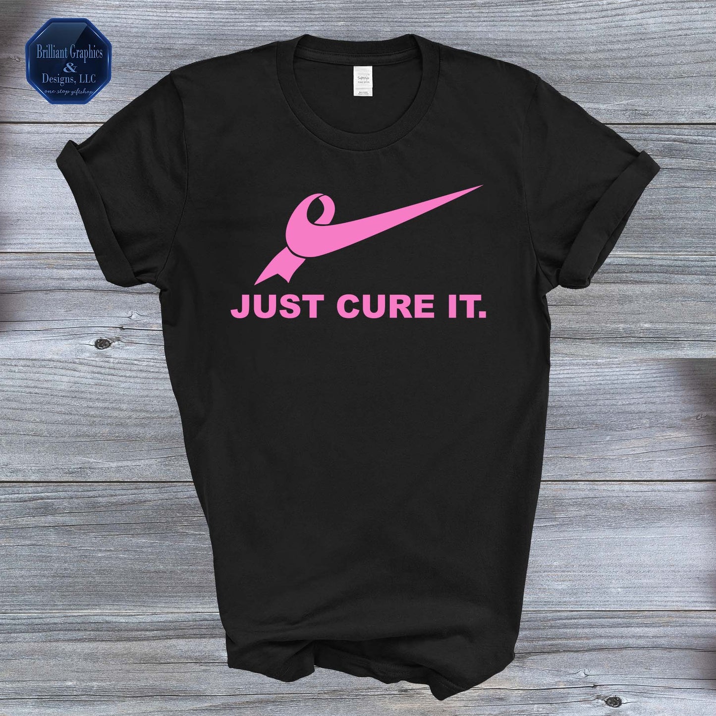 Just Cure It. Breast Cancer Awareness T-shirt