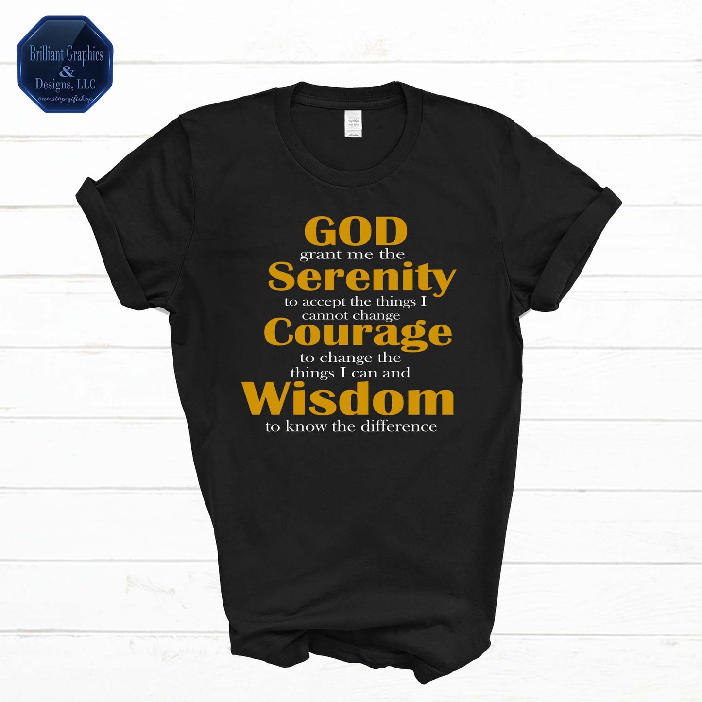 Serenity Prayer Inspirational T-shirt
