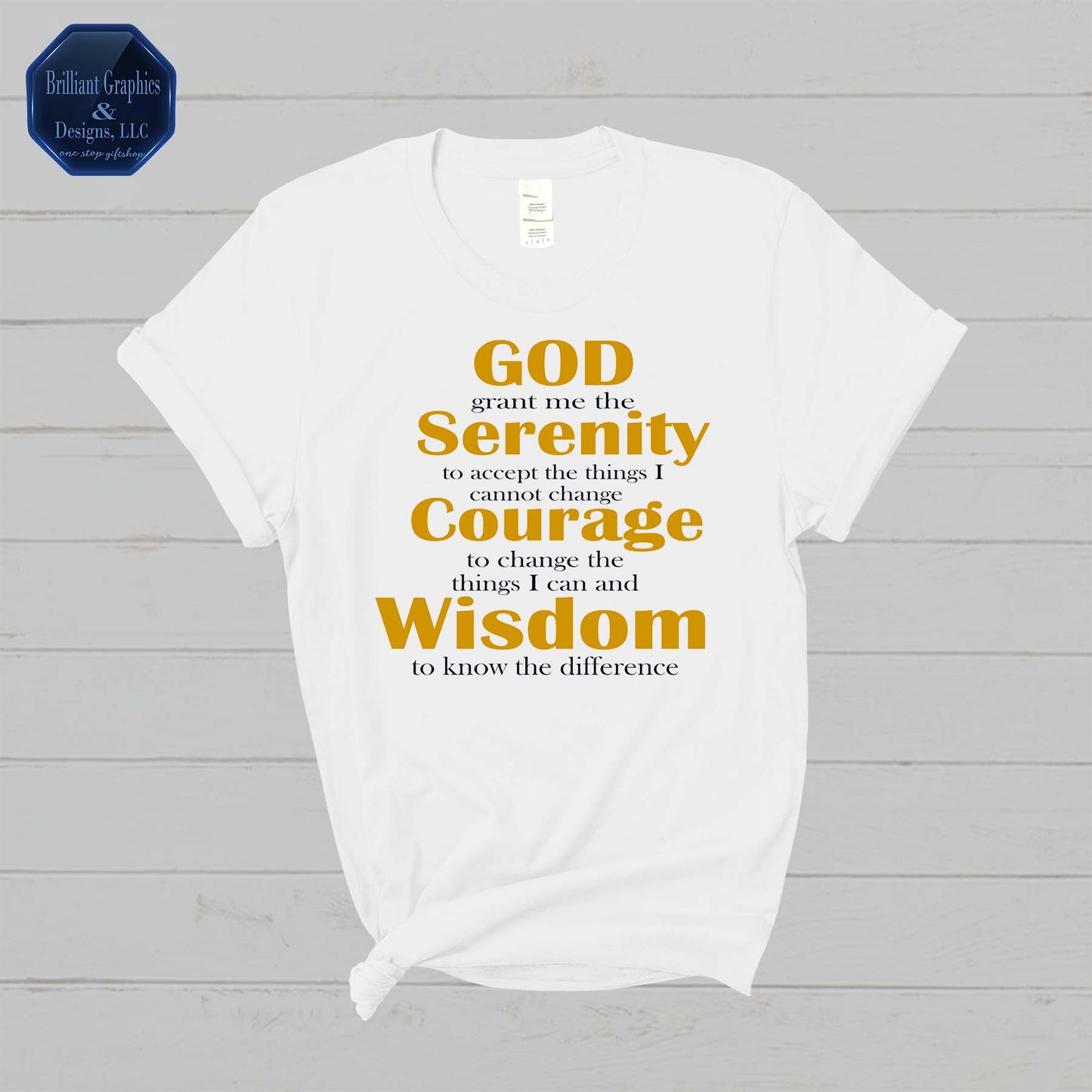Serenity Prayer Inspirational T-shirt