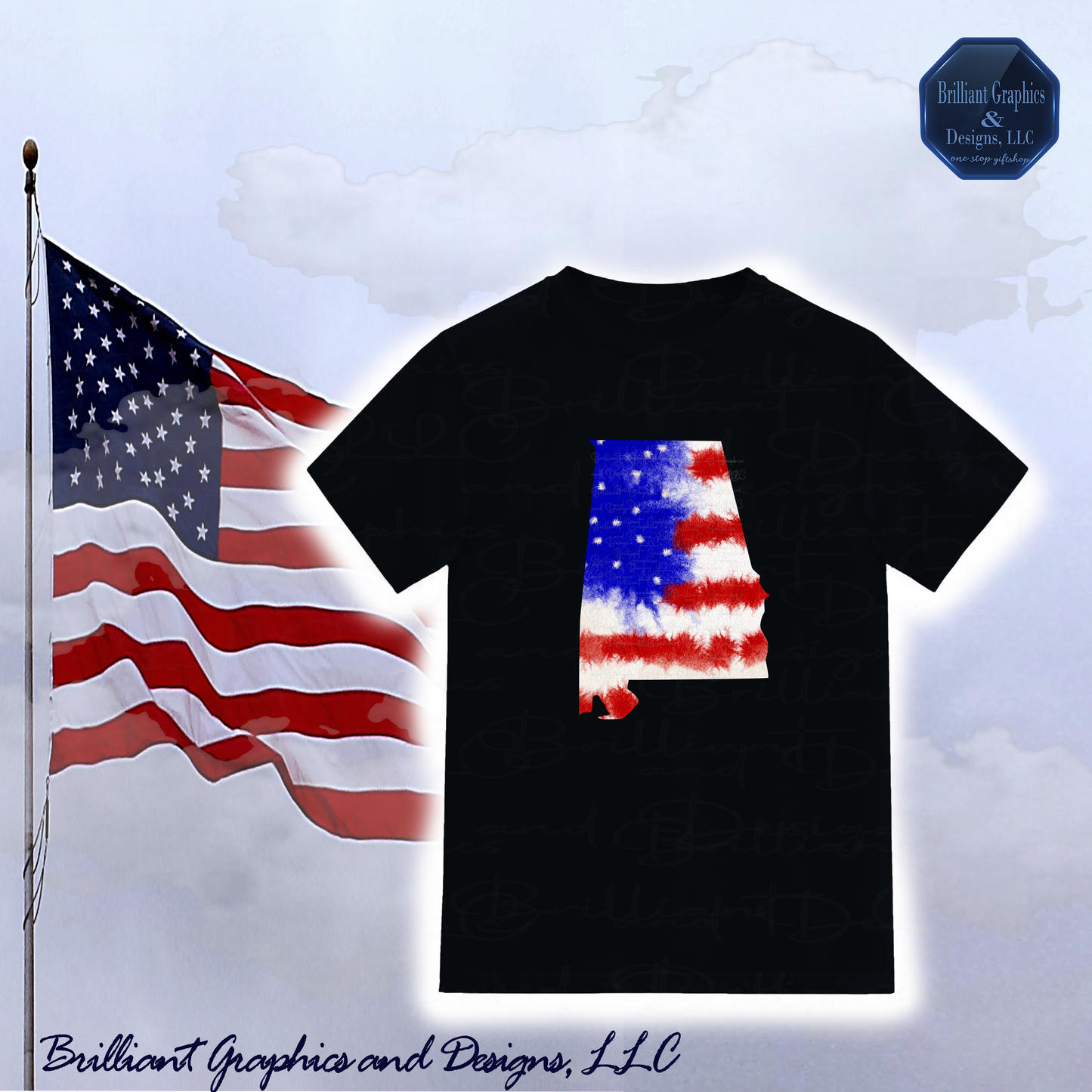 Patriotic Alabama T-shirt