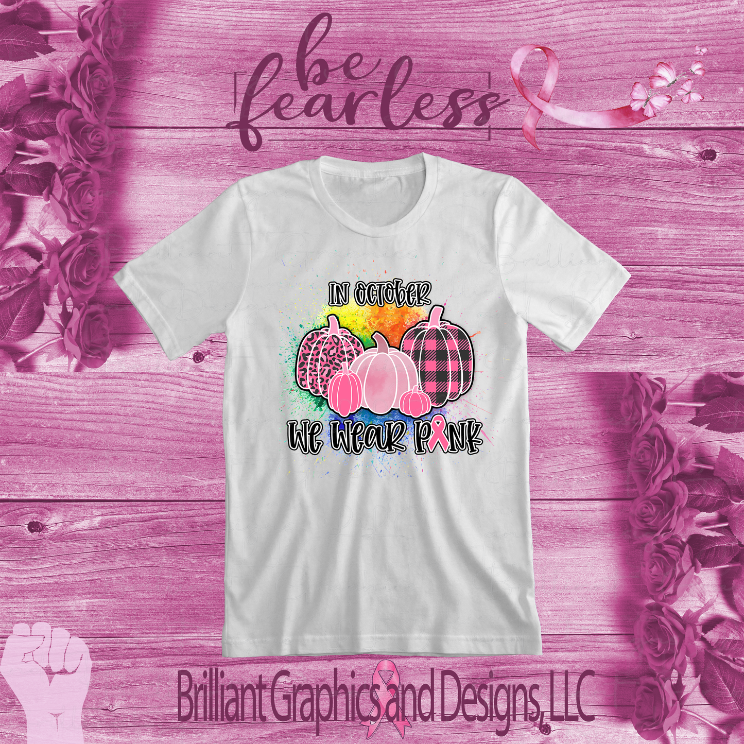 We Wear Pink in October, Breast Cancer Awareness T-shirt