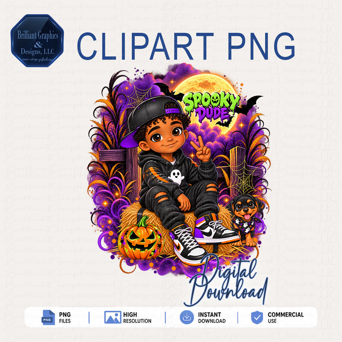 Spooky Dude. Halloween Design | Digital Download