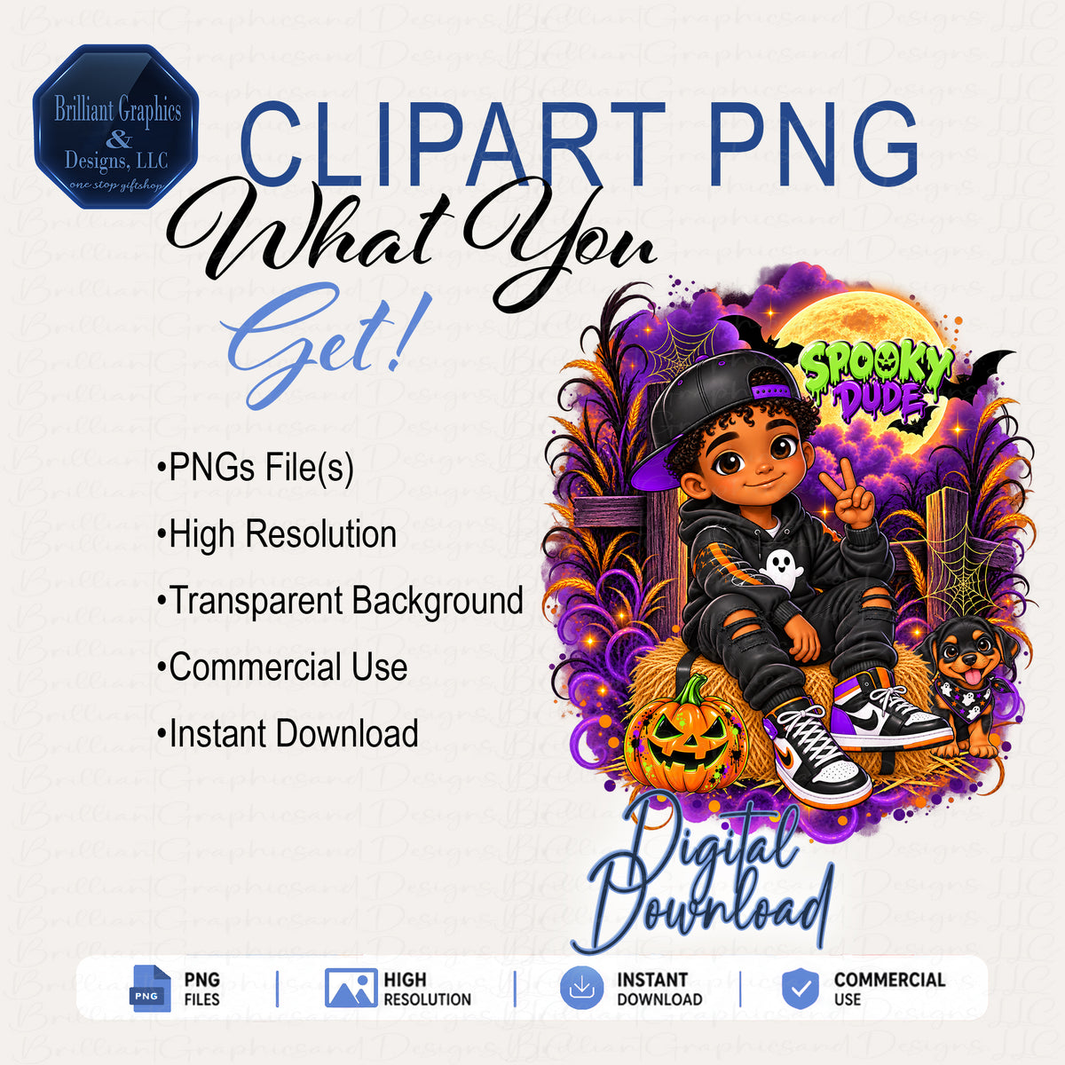 Spooky Dude. Halloween Design | Digital Download