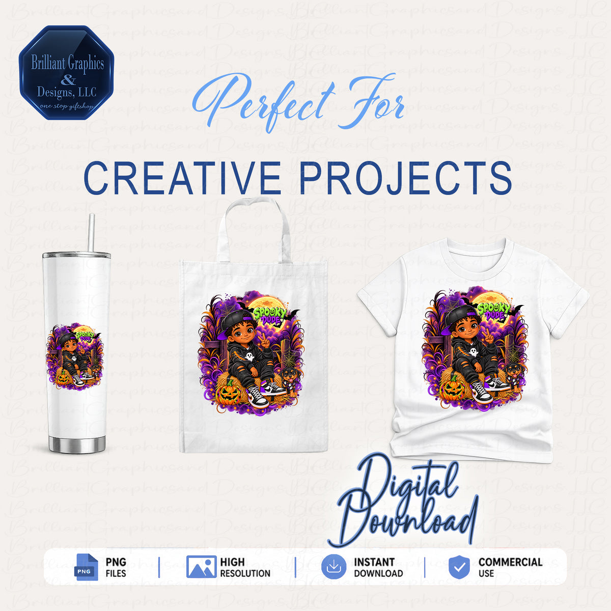 Spooky Dude. Halloween Design | Digital Download