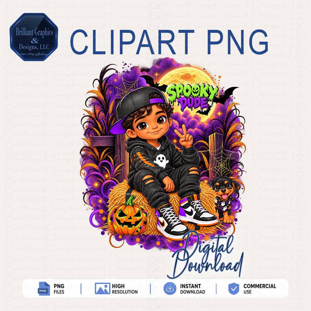 Spooky Dude.2. Halloween Design | Digital Download