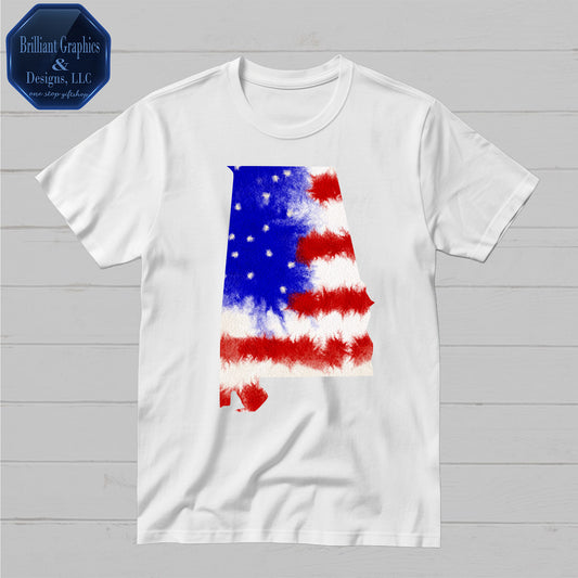 Patriotic Alabama T-shirt