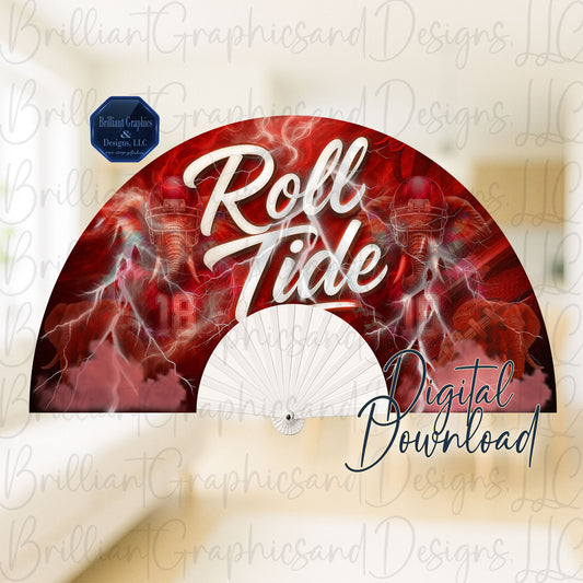 Alabama Clack Fan Design PNG | Digital Download | Roll Tide