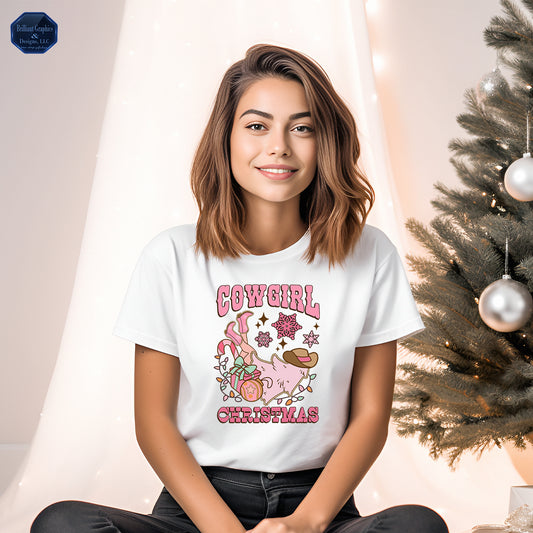 Coastal Cowgirl Christmas T-shirt