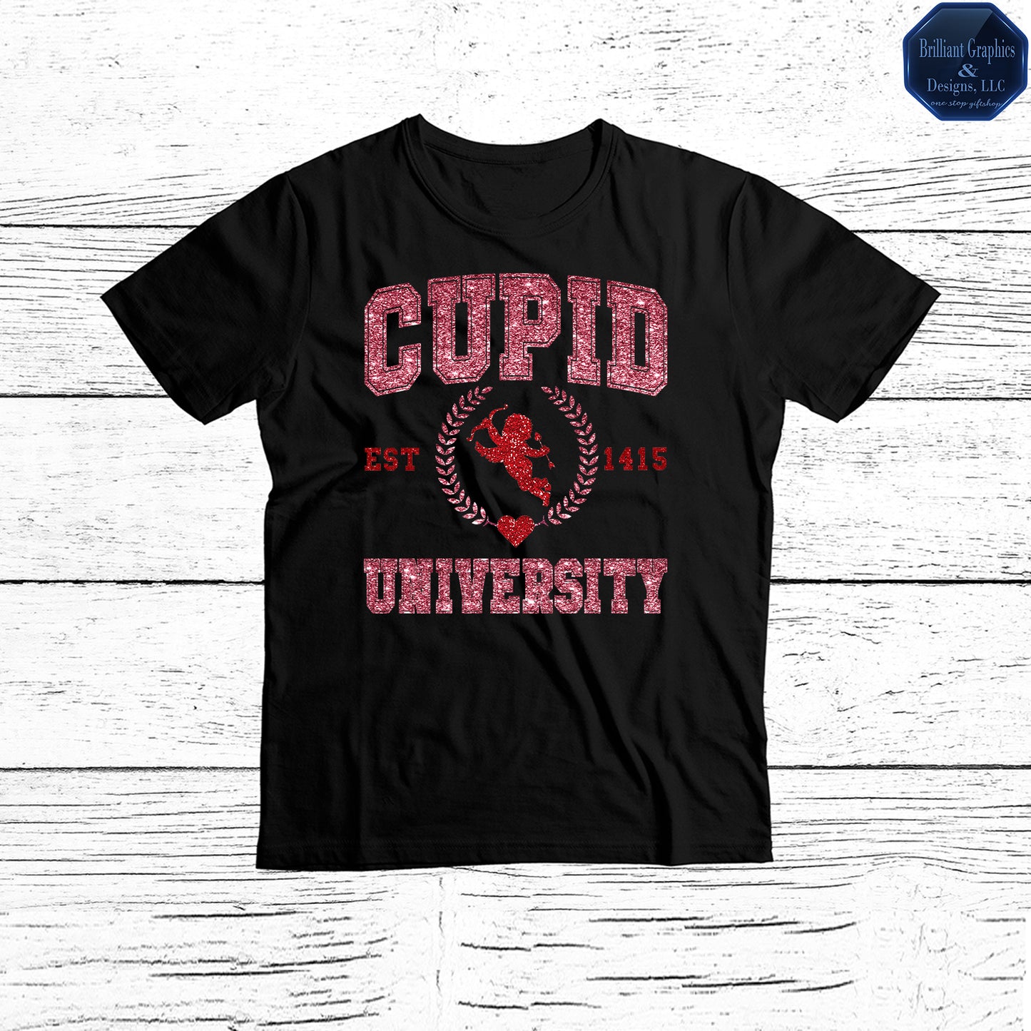 Cupid University Valentine T-shirt