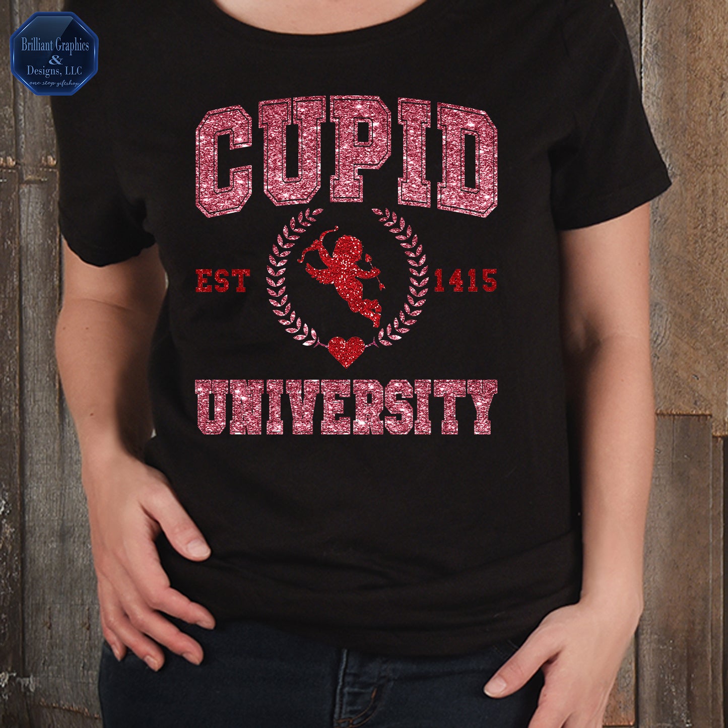 Cupid University Valentine T-shirt