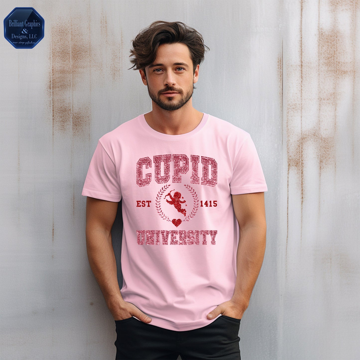 Cupid University Valentine T-shirt