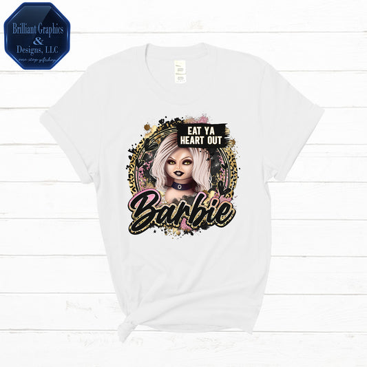 Eat Ya Heart Out Barbie, Horror Girl Tiffany T-shirt