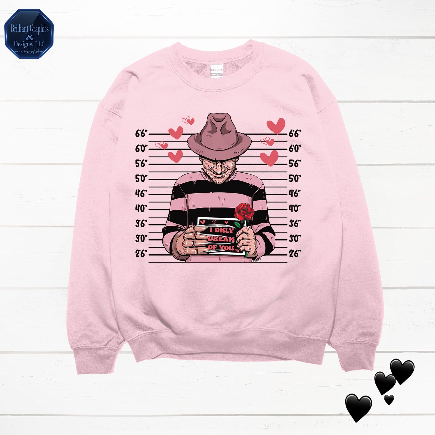 Freddy's Mugshot. Horror Sweatshirt