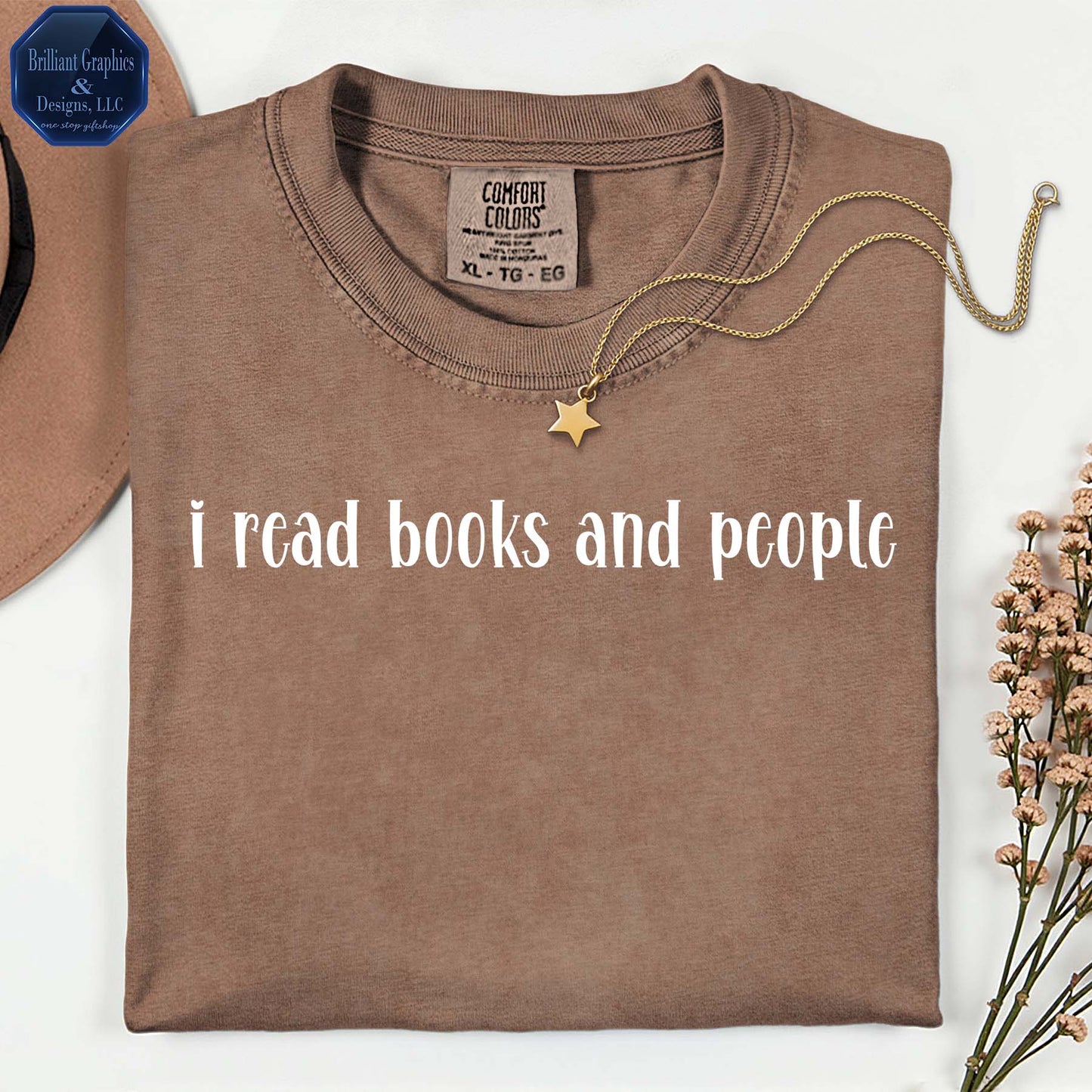 Minimalist T-Shirt "i read books and people| Book Lover Tee | Funny Sarcasm