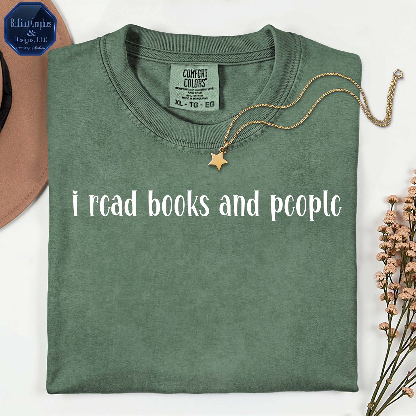 Minimalist T-Shirt "i read books and people| Book Lover Tee | Funny Sarcasm