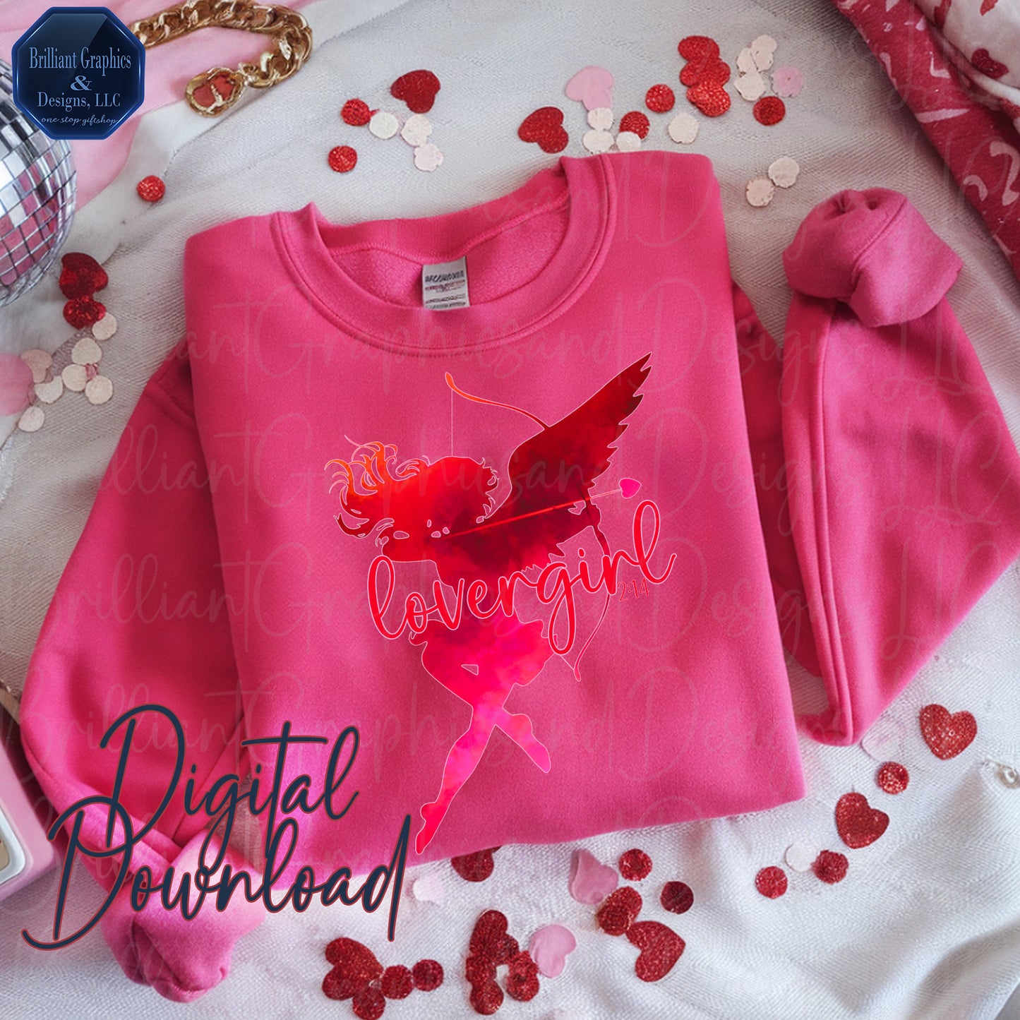 Lovergirl Cupid PNG – Romantic Valentine Clip Art