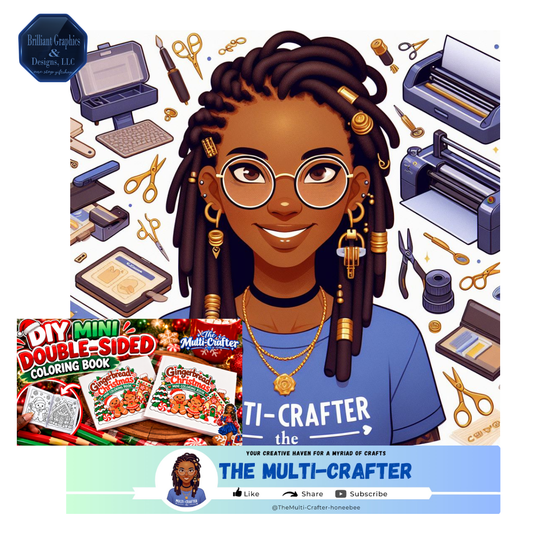 Double-Sided Mini Coloring Book Template. Free PDF Download. The Multi-Crafter.