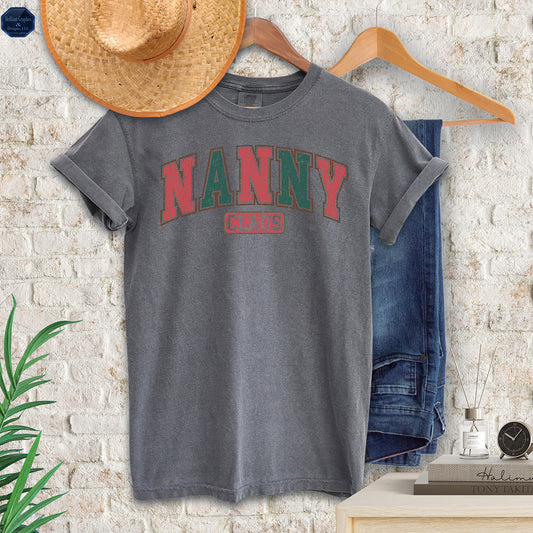 Nanny Claus, Grandma Christmas, Comfort Color Shirt