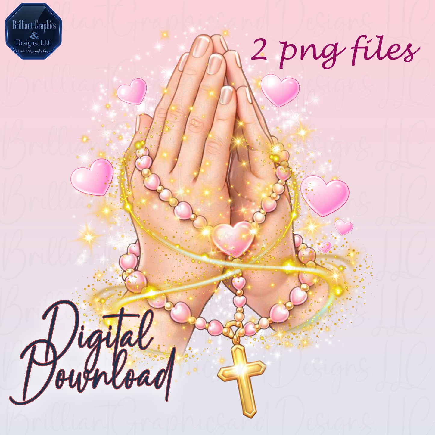 Praying Hands PNG Bundle – Faith & Love Digital Download. Clip Art, Christian Valentine.