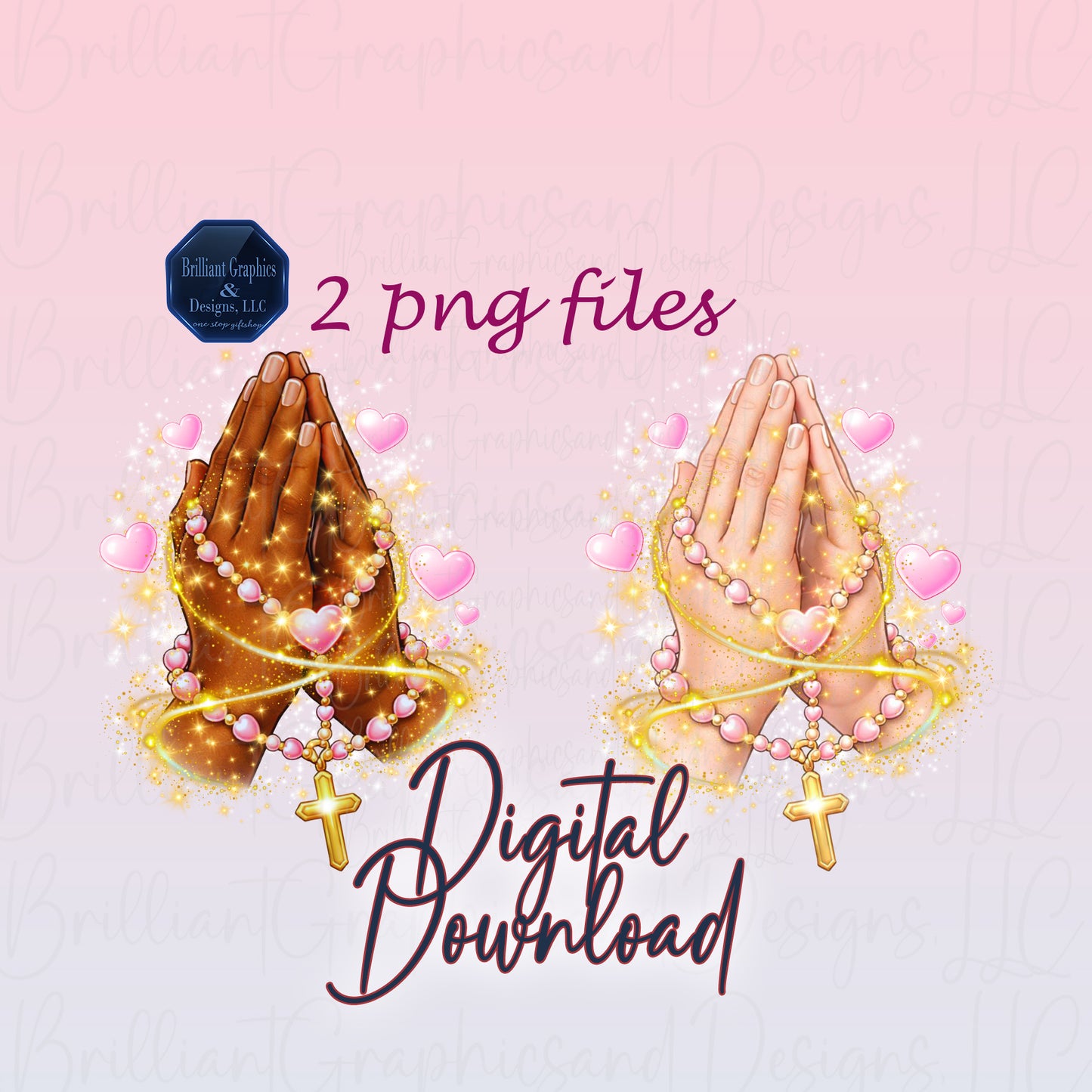 Praying Hands PNG Bundle – Faith & Love Digital Download. Clip Art, Christian Valentine.