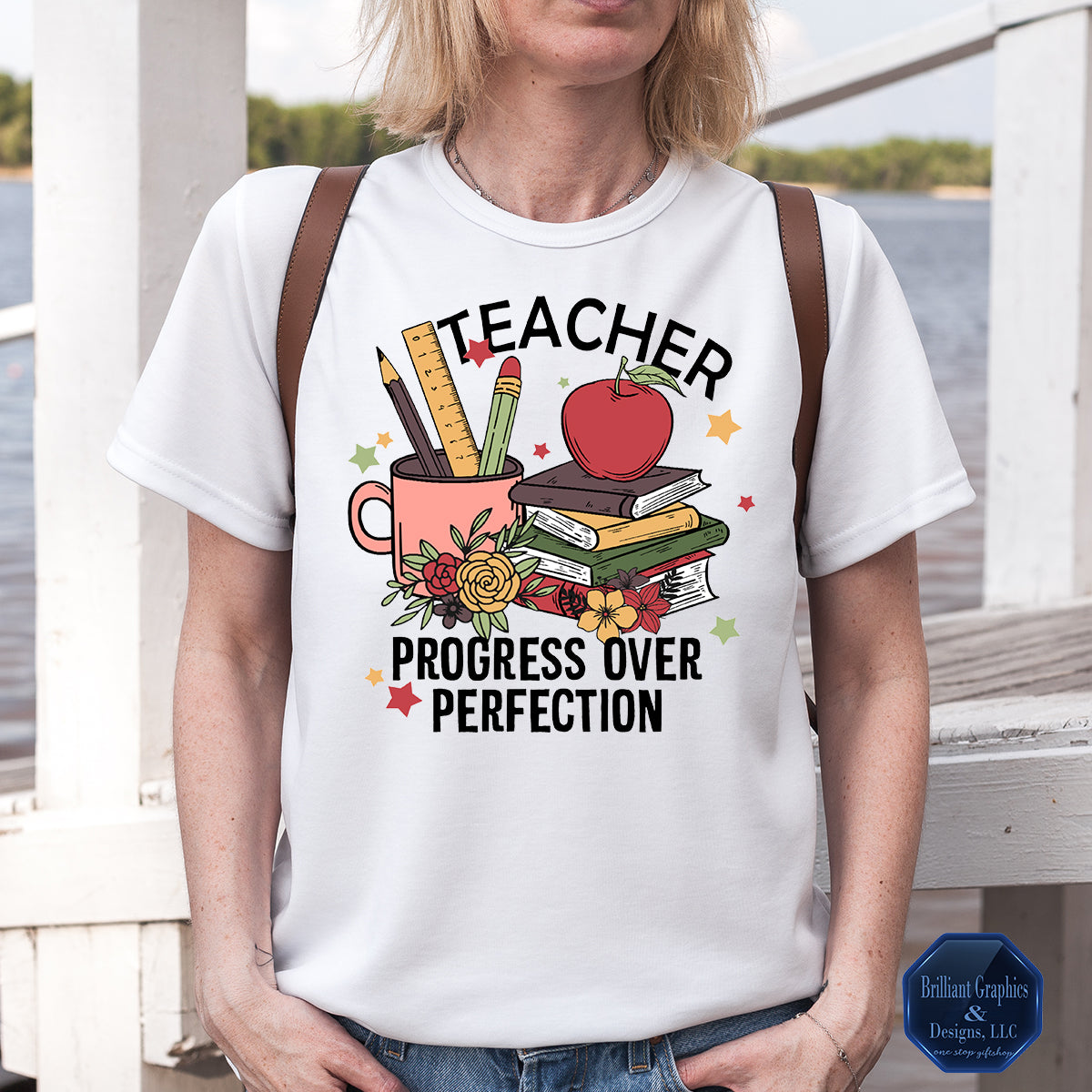 Teacher, Progress Over Perfection: Empowering T-Shirt for Educators