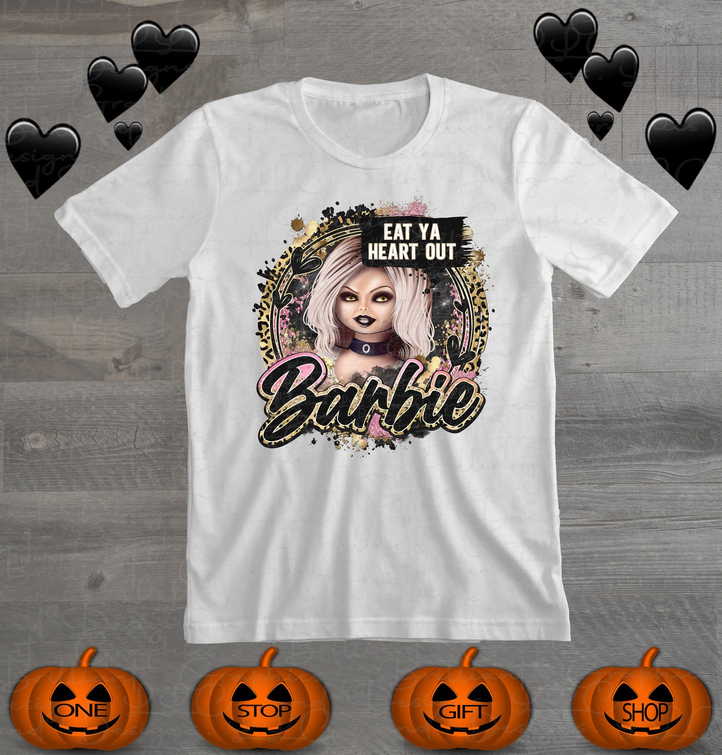 Eat Ya Heart Out Barbie, Horror Girl Tiffany T-shirt
