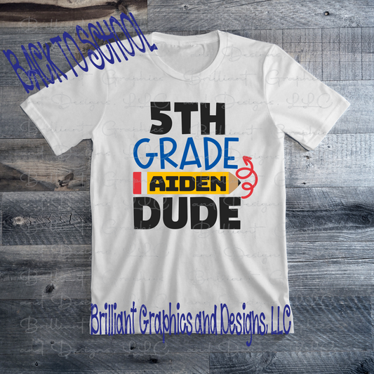 Back to School Dude Tshirt
