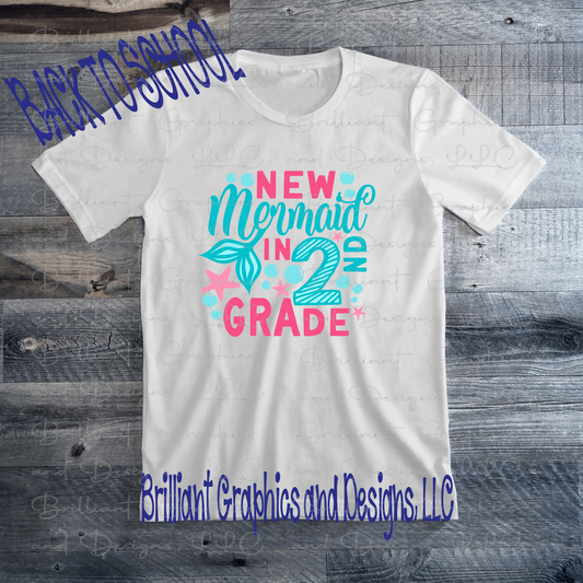 New Mermaid In School Cute Girls Tee