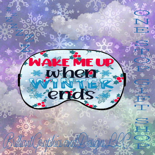 Winter, Holiday Sleeping Mask