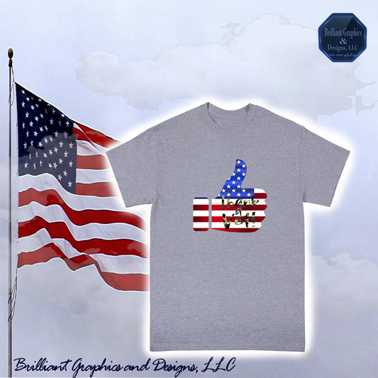 Patriotic Thank a Vet T-shirt