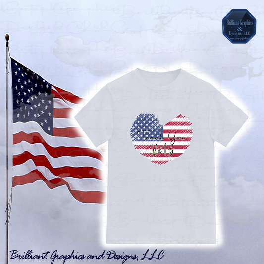 USA Heart Thank You Vets T-shirt