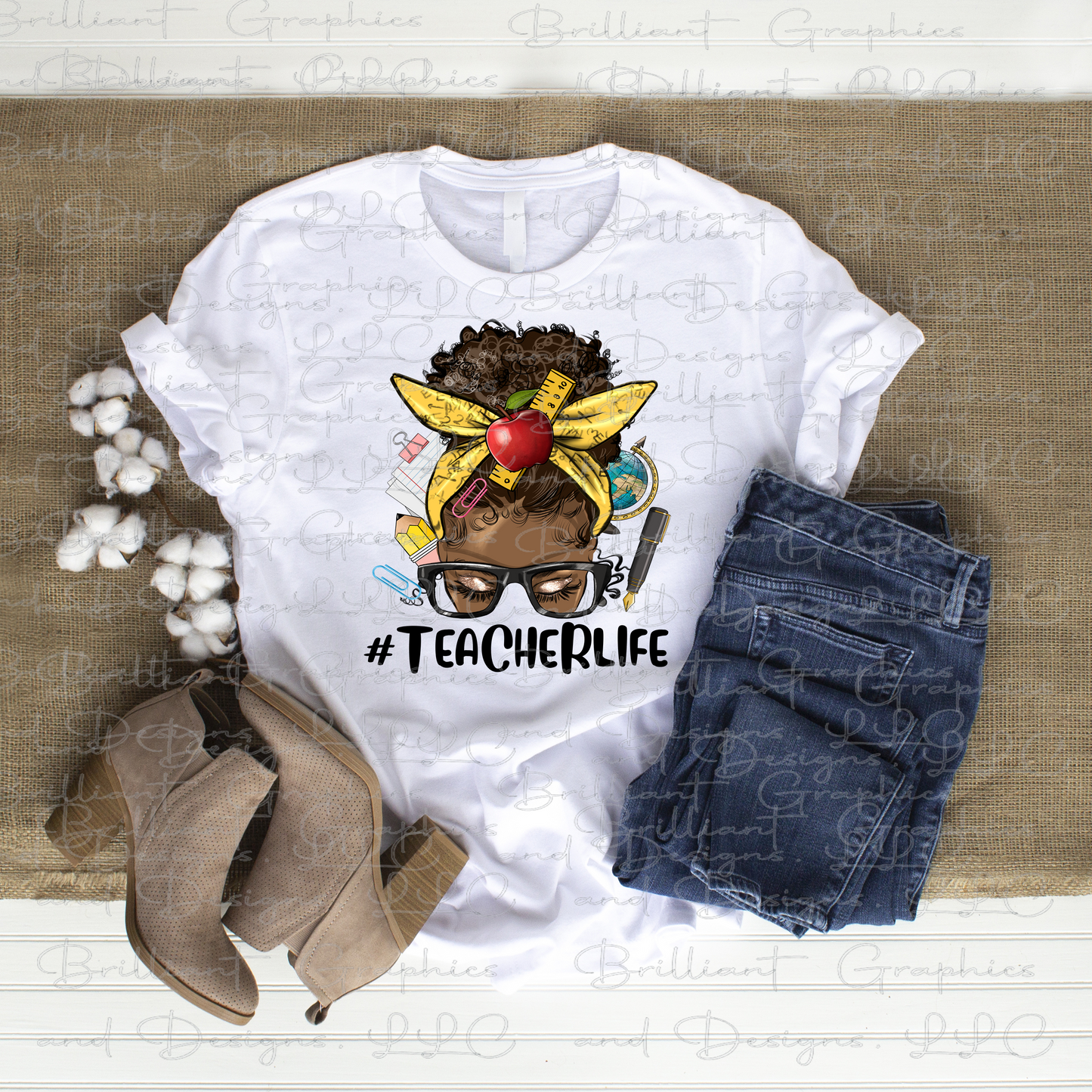 Teacher Life, African American Woman Tshirt